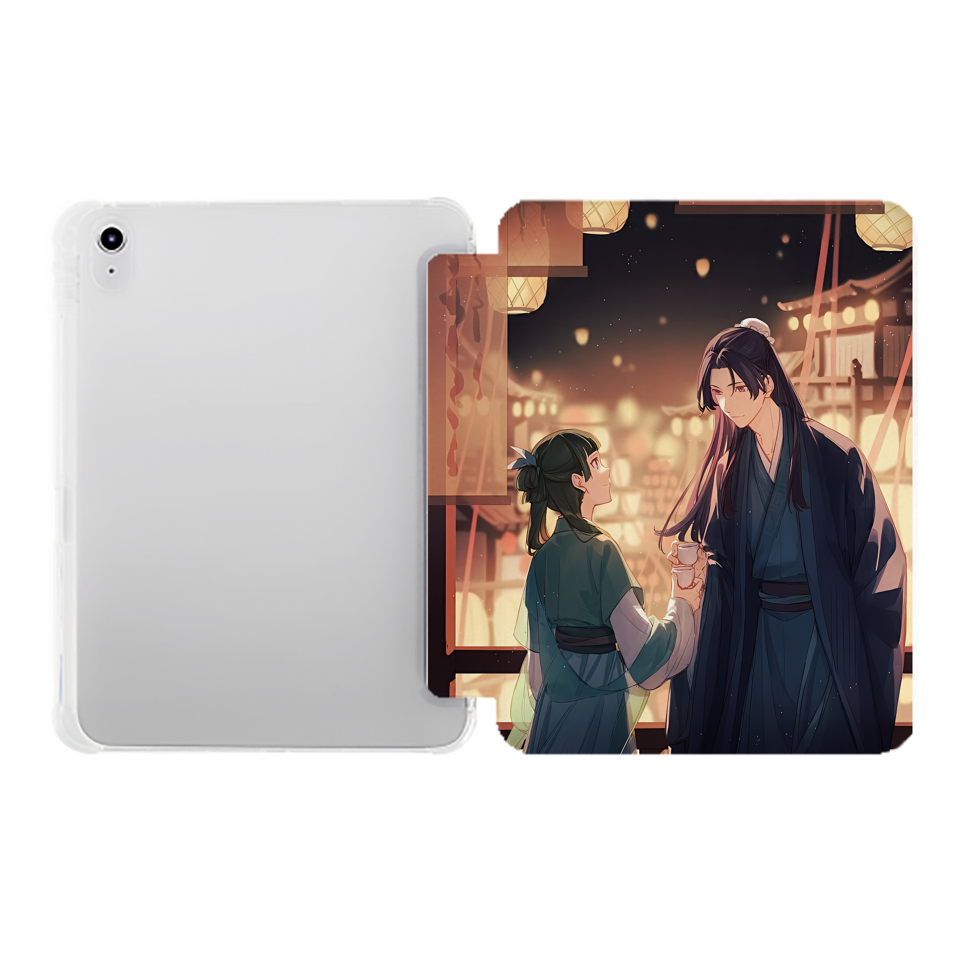 （画像用） 薬屋のひとりごと The Apothecary Diaries IPad ケース ペン収納付き 三つ折りスタンド PUレザー×シリコン 対応機種9.5/10.5/10.9インチ